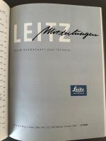 Leitz Mitteilungen für Wissenschaft und Technik Bd 1 bis Bd. 5 Saarland - Perl Vorschau