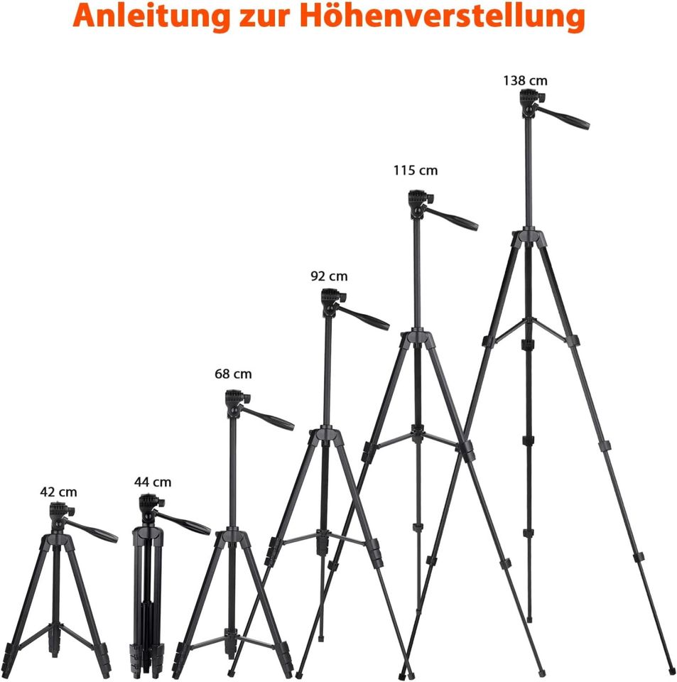 GEEKOTO Handy Stativ Smartphone Handyhalter Handystativ in Sulzbach-Rosenberg