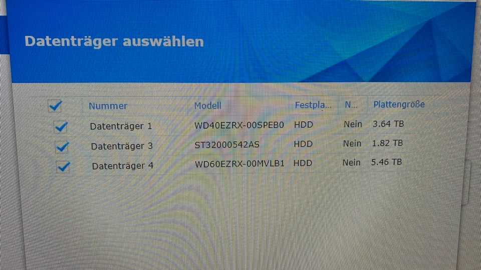 Nas Server Laufwerk Synology DS410j mit 3 Festplatten über 10 TB in München