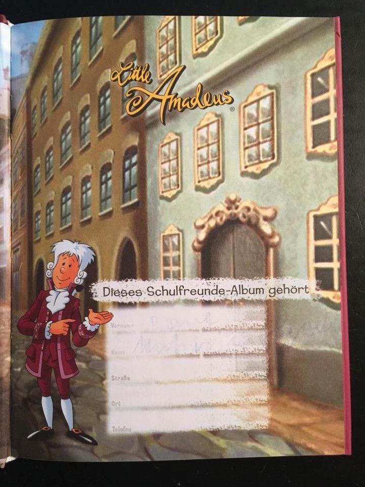 Poesiealbum Freundschaftsalbum Freunde Buch Album Little Amadeus in Hofheim am Taunus