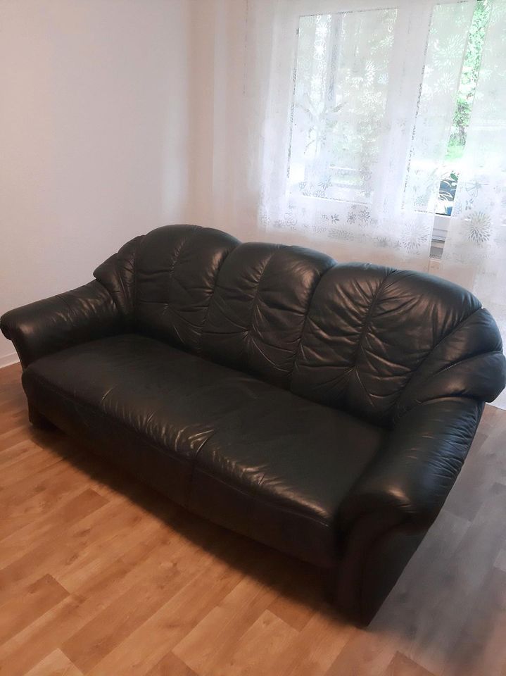 Sofa, Echtledersofa, Dreisitziges Sofa in Chemnitz