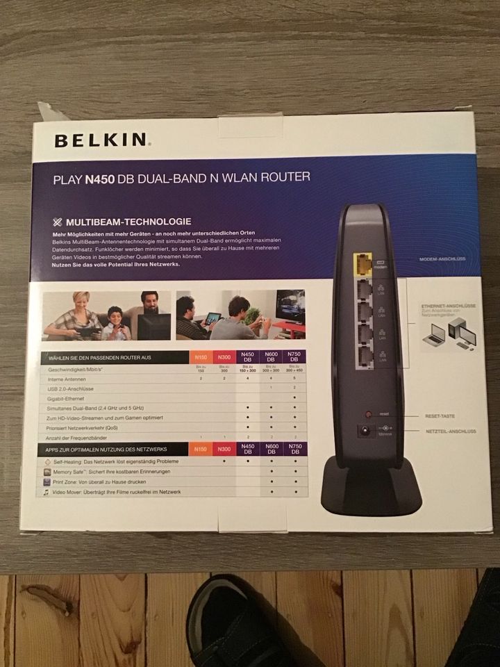 Belkin Play N450 DB WLAN Router in Bielefeld