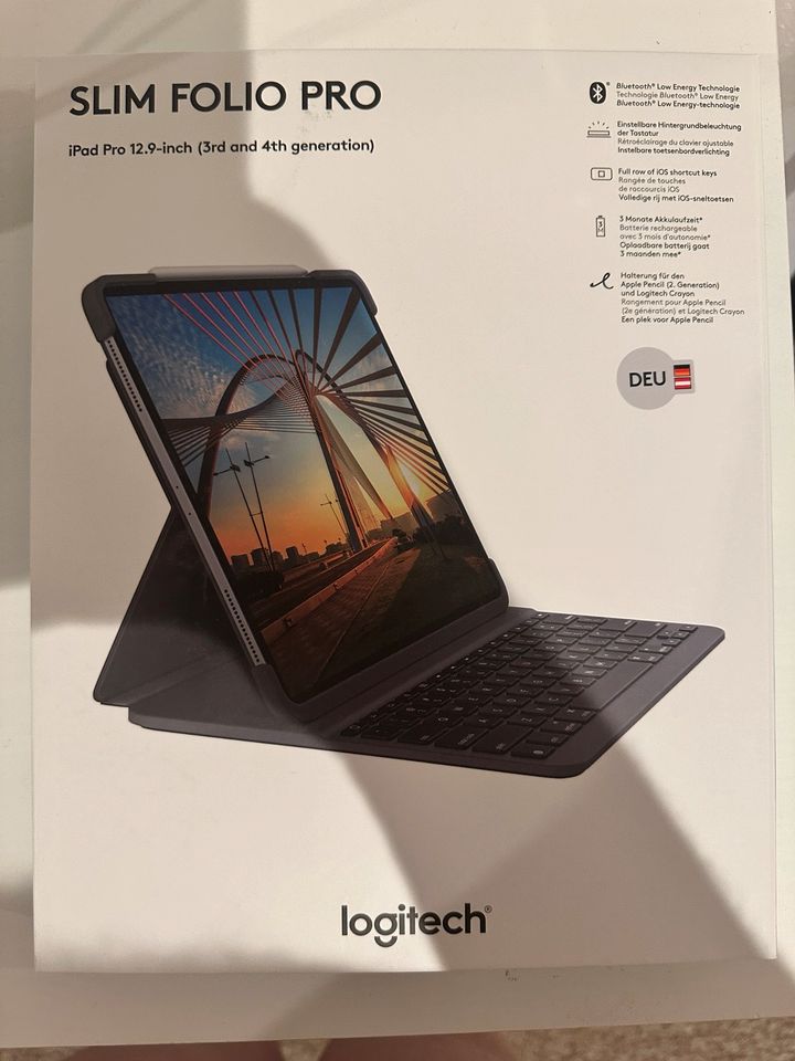 Logitech Slim Folio Pro für IPad 12,9 Zoll (3rd and 4th) in Hemmingstedt