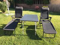 Westfield Campingstühle mit Beinauflagen und Tisch Bayern - Markt Erlbach Vorschau
