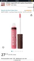 Burts bees Lip gloss 100% natürlich Ocean sunrise pink rosa Feldmoching-Hasenbergl - Feldmoching Vorschau