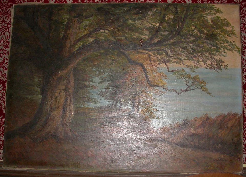 altes Öl Gemälde Bild, Landschaft, A.Metelmann, ca. 100x70cm in Aachen