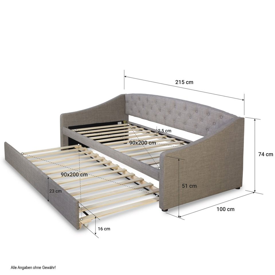 Couch Sofa Doppelbett Schlafsofa ausziehbar 90x200 Bett NEU110-Au in Augsburg