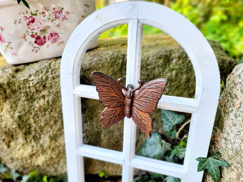 ❁ Schmetterling Deko-Figur zum Hängen oder Stellen Gusseisen *NEU in Wangerland