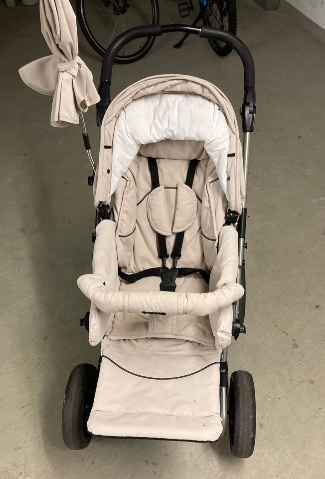 Kinderwagen Emmaljunga beige Korb, Sportsitz, Schirm usw. in Stuttgart