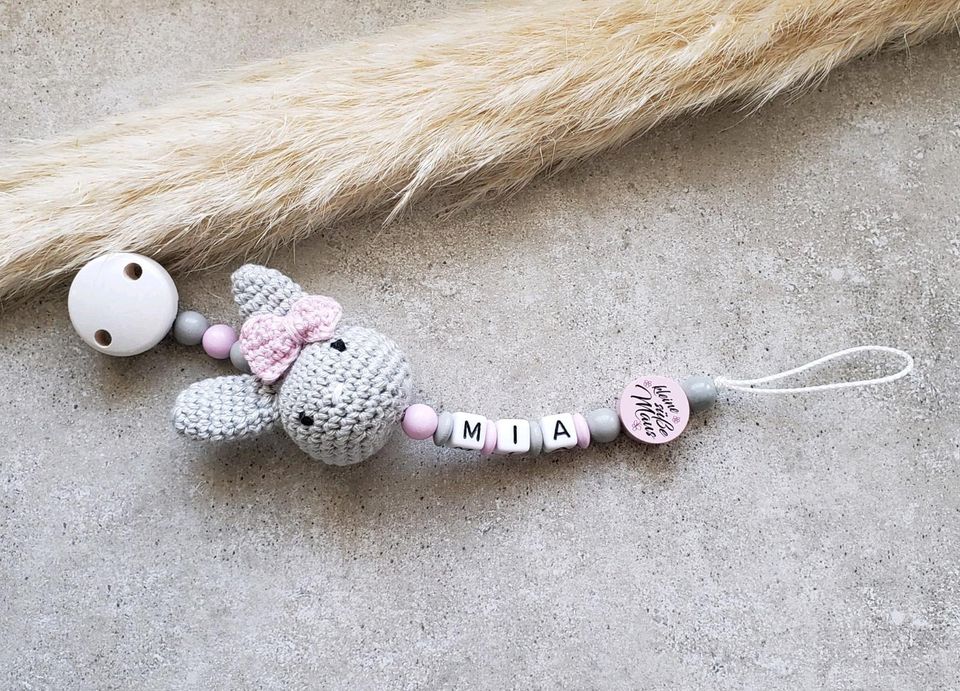 Schnullerkette Kinderwagenkette Baby Geburt Geschenk Greiflinge in Appen