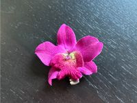 Haarspange Blume Orchidee lila Stoff München - Maxvorstadt Vorschau