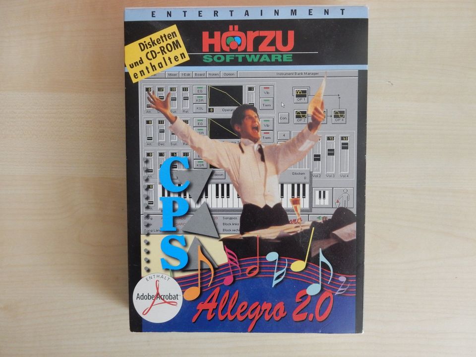 Altes Musikprogramm "Allegro 2.0" auf Diskette in Hannover