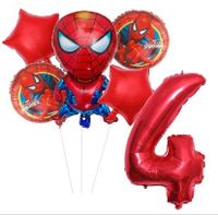 Spiderman Geburtstag Party Ballons 6tlg. Set 4 und 5 jahre Mitte - Wedding Vorschau