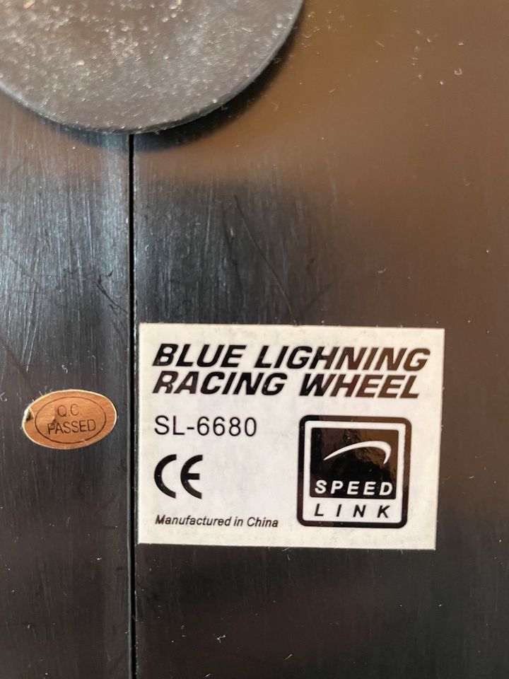Lenkrad - Blue Lightning Racing Wheel SL-6680 in Weißenhorn