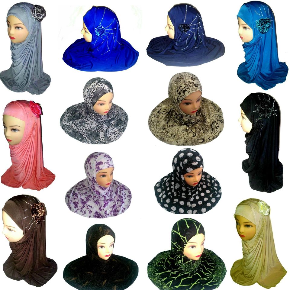 10x 2tlg Kopftuch Kopfbedeckung Hijab Tuch Khimar Niqab Resposten in Laubach