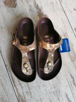 Birkenstock Gizeh Leder gold/braun Gr. 36 Duisburg - Hamborn Vorschau