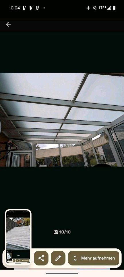 Dachbeschattung Glas Terrasse Überdachung Wintergarten 16 qm in Hiddenhausen