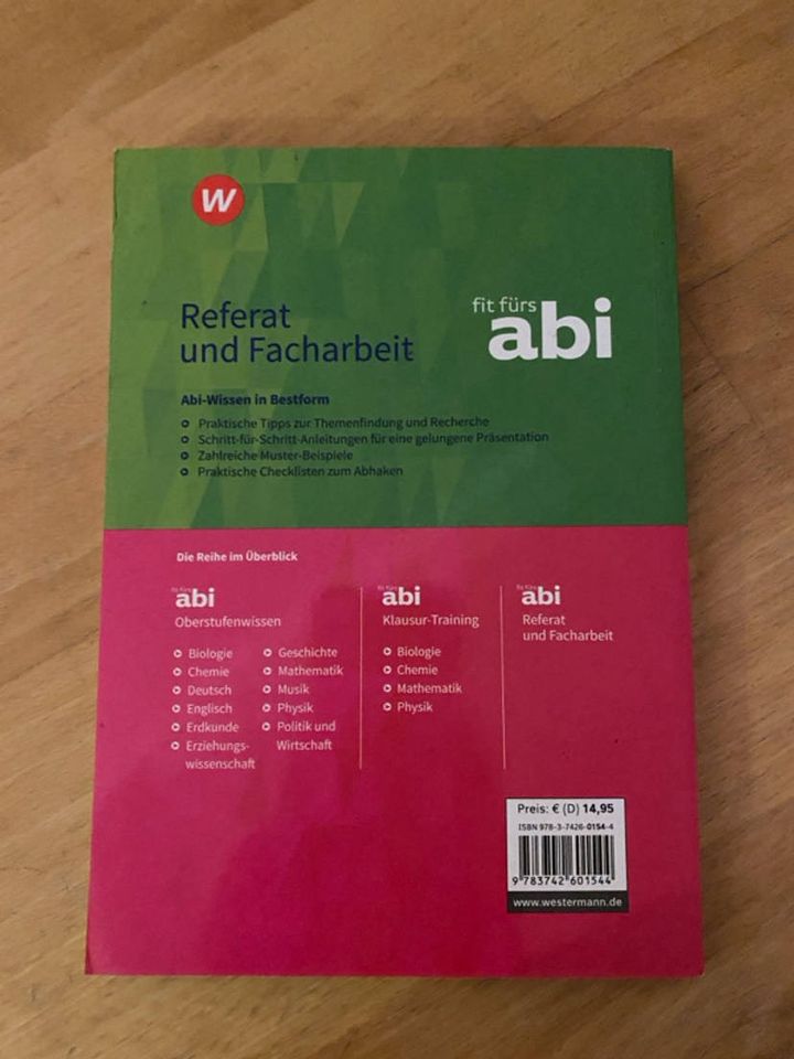 ABI-WISSEN Fit für‘s Abi: Referat und Facharbeit ~ Westermann in Bremen