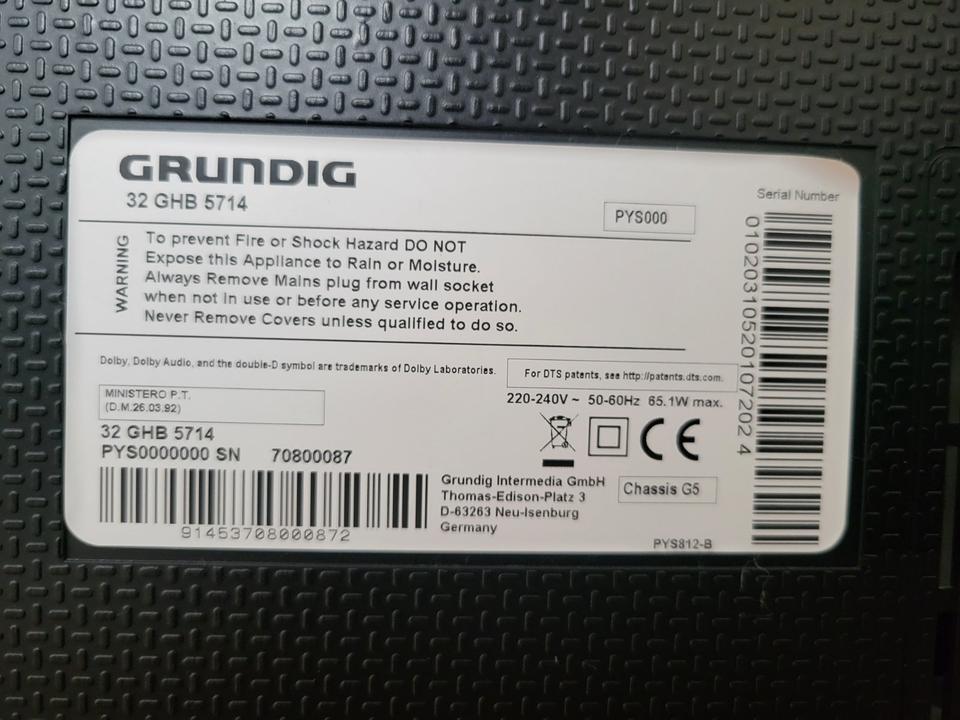 32 Zoll Grundig LCD TV / Fernseher Modell 32 GHB 5714 in Kamen