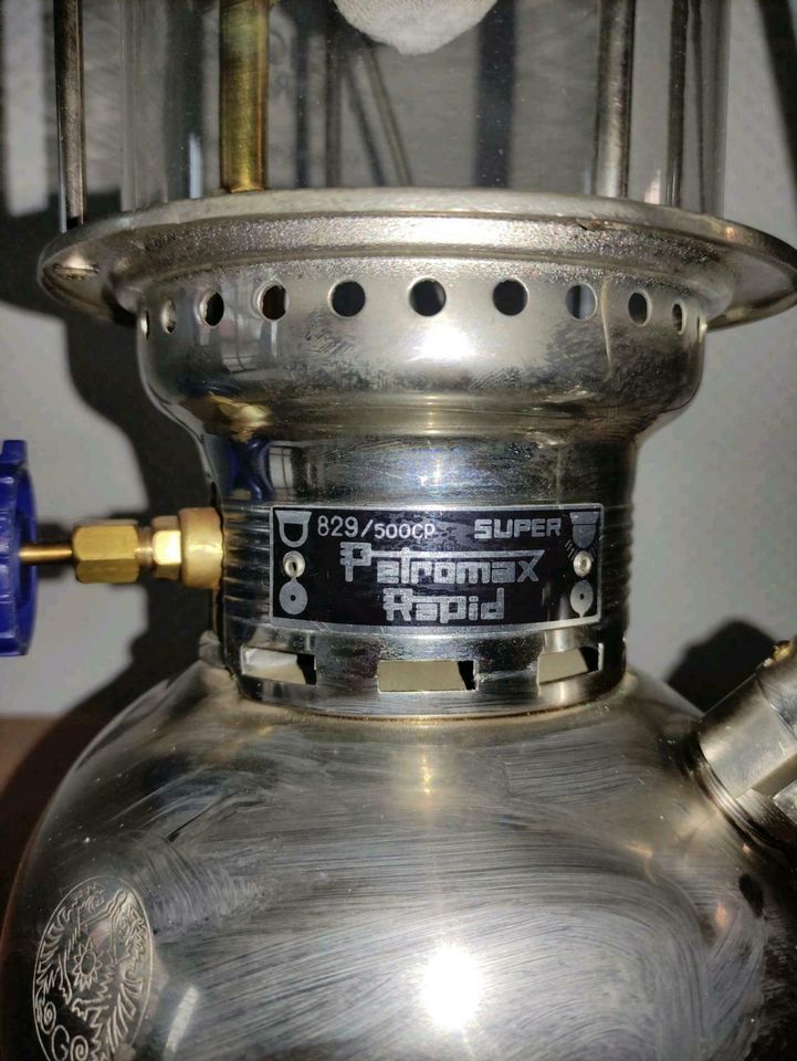 Original Petromax Rapid 829 500 CP Lampe Messing top Zustand in Hannover