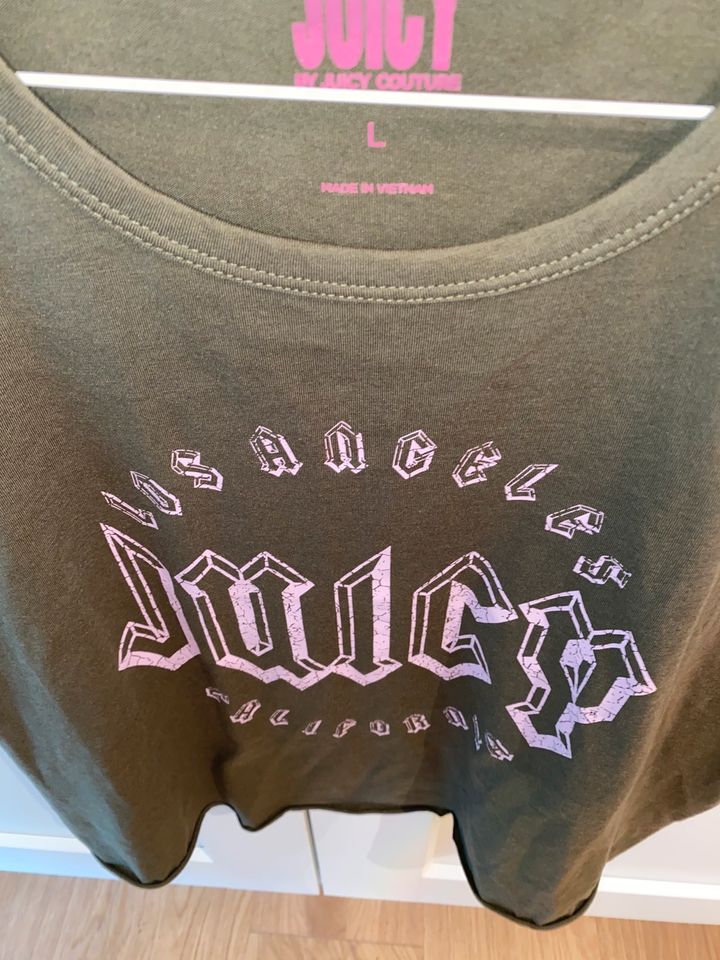 Juicy Couture T-Shirt mit Print in Gr. L - neu in Hanau