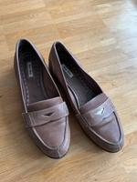 Vintage Miu Miu Leder loafers / espadrilles / mokassins braun Berlin - Charlottenburg Vorschau