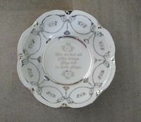 Geschenk zur Silberhochzeit * Porzellanschüssel mit Spruch Sachsen - Brandis Vorschau