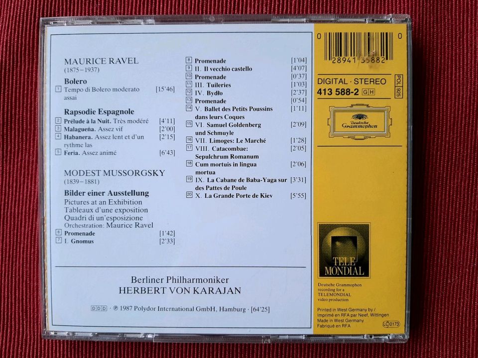 CD Maurice Ravel – Bolero, Berliner Philharmoniker in Euskirchen