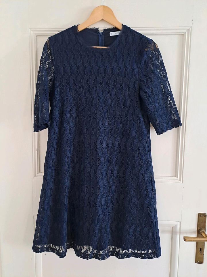 Mango Suit Kleid Spitze Taufe Hochzeit blau Gr. M, wie neu in Stuttgart