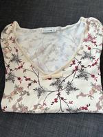 T-Shirt, creme, Rankenmotiv, rosa Blüten, Comma Niedersachsen - Hameln Vorschau