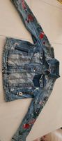 Jeansjacke mit Blumen stickereien Gr. 42 Bremen - Strom Vorschau