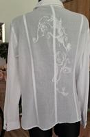 Taifun Bluse Gr. 38/40 weiß transparent Bayern - Ortenburg Vorschau