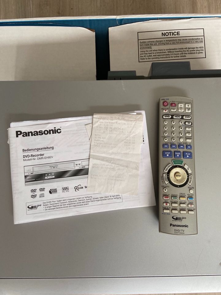 Panasonic DVD Recorder DMR-EH80V VHS DVD HDD !!! in Ebersburg