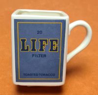 LIFE FILTER TOASTED TOBACCO alter Krug Keramik Wasserkrug Pitcher Köln - Pesch Vorschau