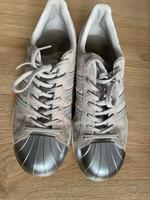 Adidas Superstar Sneakers Grau Silber Gr. 38 2/3 Hessen - Königstein im Taunus Vorschau
