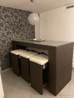 Rattanbar Rattantisch Tisch Bar Hocker Theke Rattentheke Rattan Nordrhein-Westfalen - Alpen Vorschau