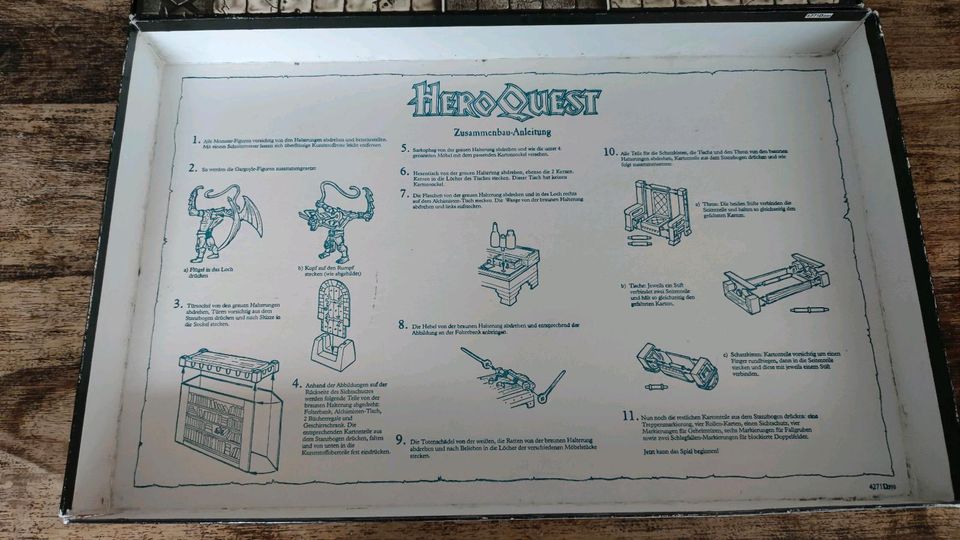 Hero Quest original 80er inkl Karak Varna vollzählig unbemalt in Petershagen