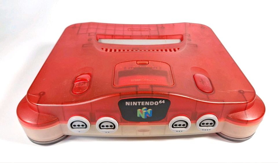 ✅Original N64 Konsole Rot Weiß Watermelon Transparent Nintendo 64 in Frankfurt am Main