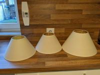 3x Lampenschirme E14 beige 1x 30cm & 2x 25cm, 28mm Fassung Nordrhein-Westfalen - Hürth Vorschau