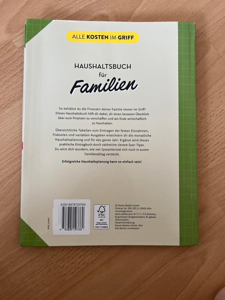 Haushaltsbuch für familien Spar tipps kosten mit Tabelle in Buttenwiesen