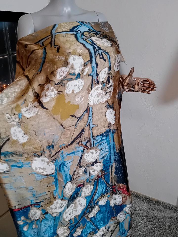 kaftan Maxikleid Seide Übergröße sommerkleid 50 52 54 56 in Germersheim