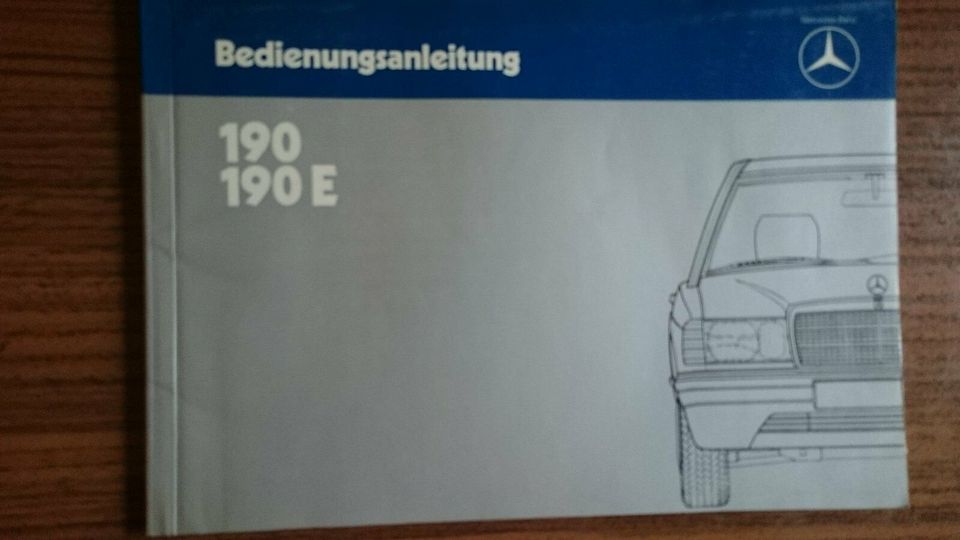 Mercedes Benz DB, W201, 190 E, Betriebsanleitung 11/1982 in Scharnebeck