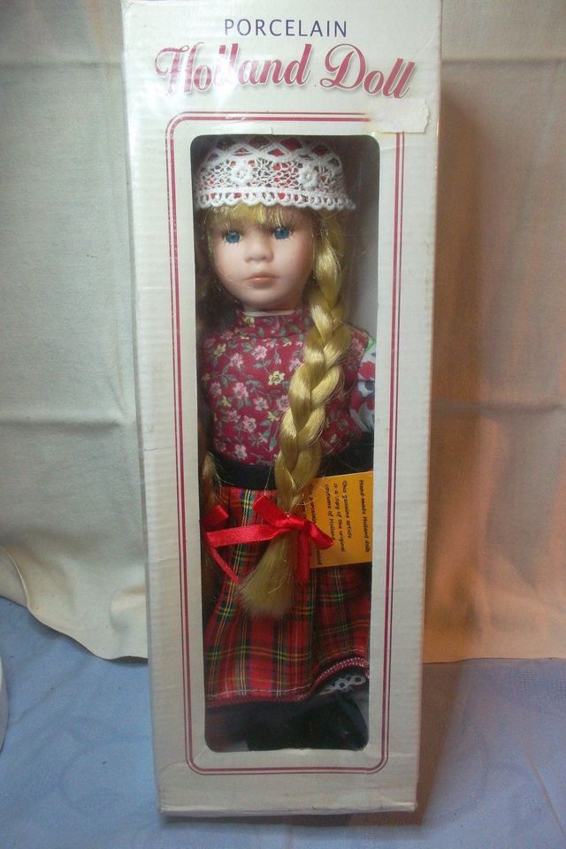 Holland Doll Porzellanpuppe, Vintage in Dettenheim