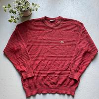 Vintage Lacoste Strickpullover Muster Sweater Rot M Berlin - Neukölln Vorschau