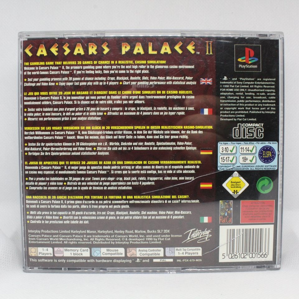 Caesars Palace 2 für Playstation 1 in Inning am Ammersee