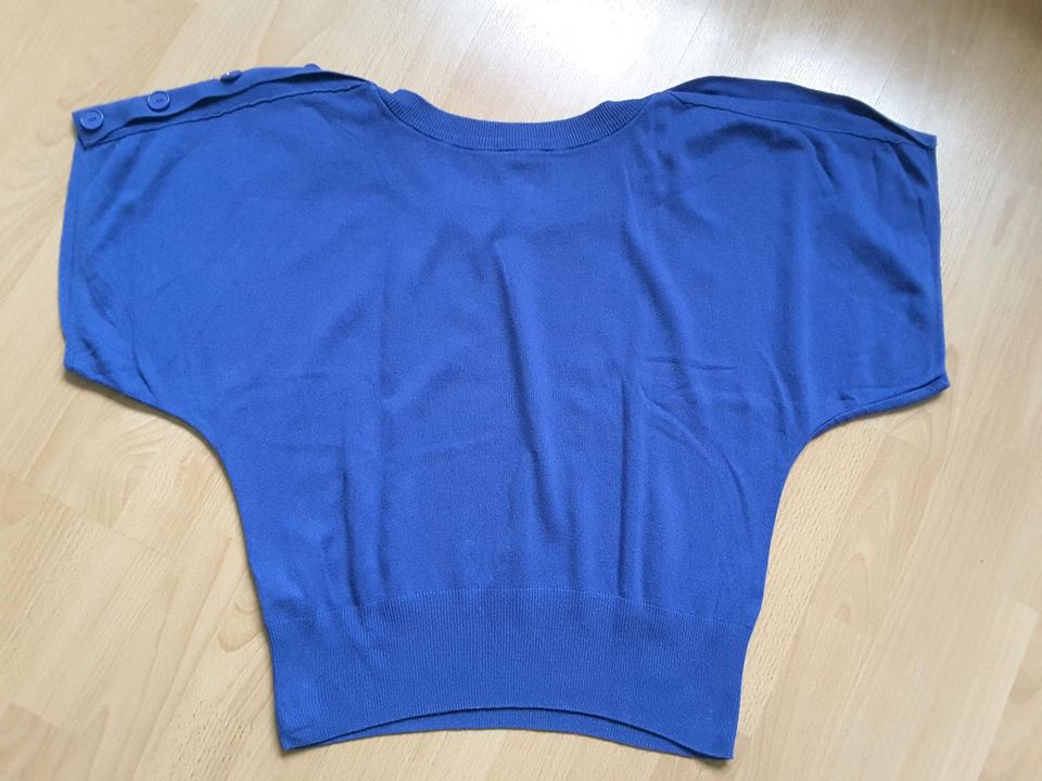 Pullover mit Fledermausärmeln blau Gr. XS von H&M in Niedernhausen