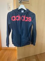 Adidas Sweatjacke, blau pink Größe M. 38 Bayern - Karlsfeld Vorschau