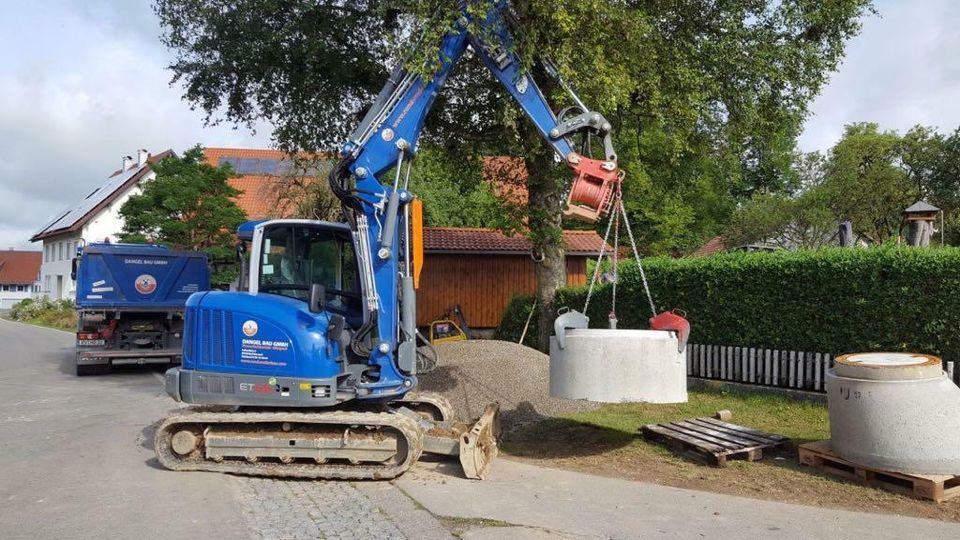 Bagger Minibagger PKW-Anhänger Baumaschinen zu vermieten Garten in Bad Wurzach