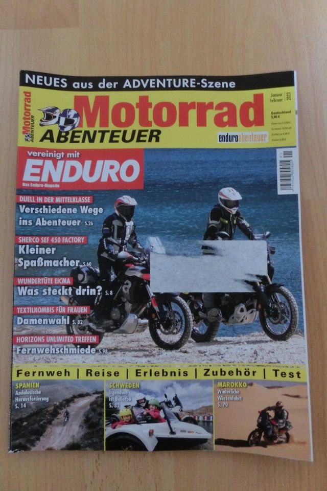 *** Zeitschrift - Motorrad - Abenteuer - Ausgaben 2023 *** in München