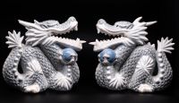 grau-weißes Porzellan-Drachenpaar Japan, Yoshimi K. Manufaktur Schleswig-Holstein - Probsteierhagen Vorschau
